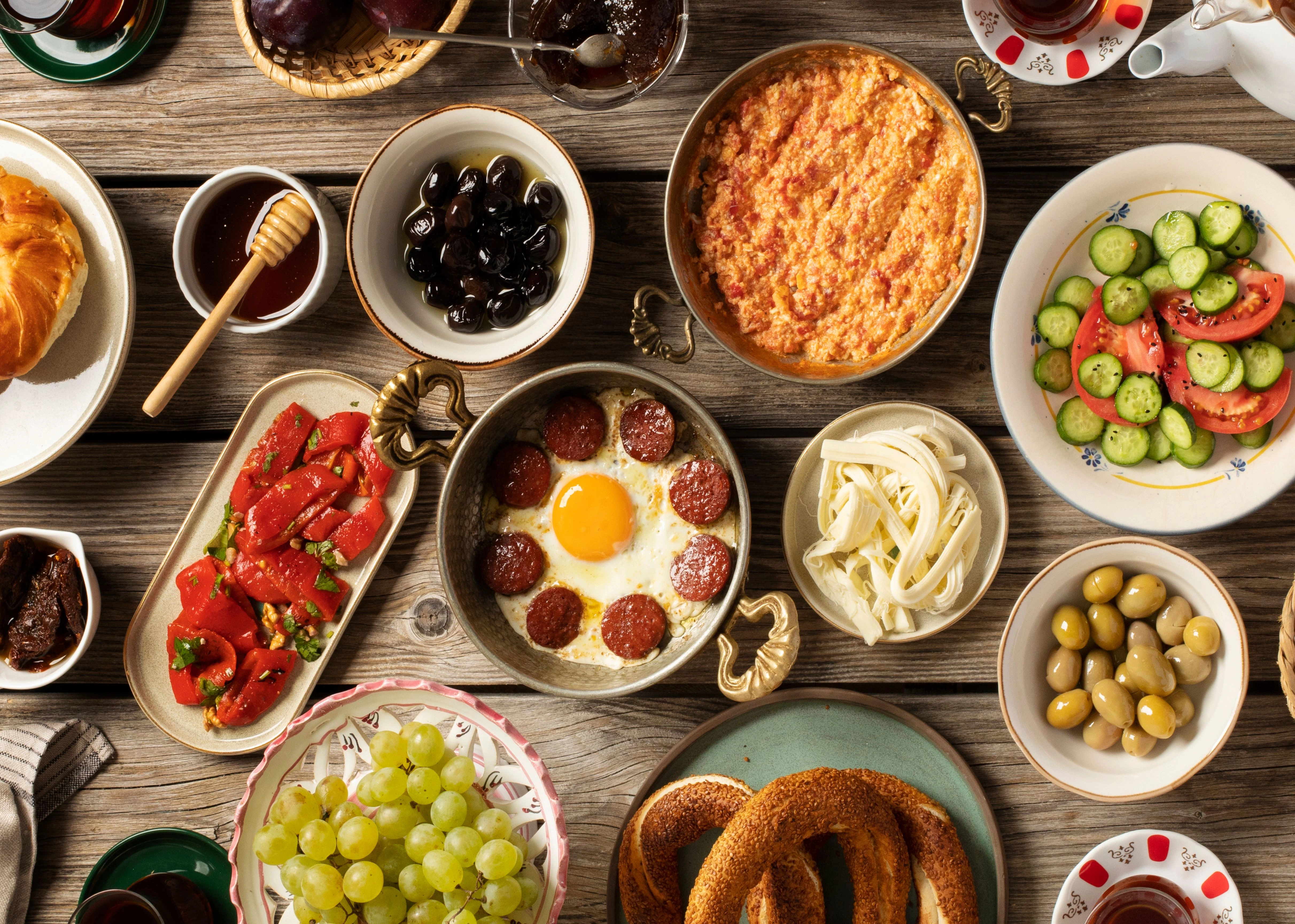 Tradycyjne tureckie śniadanie