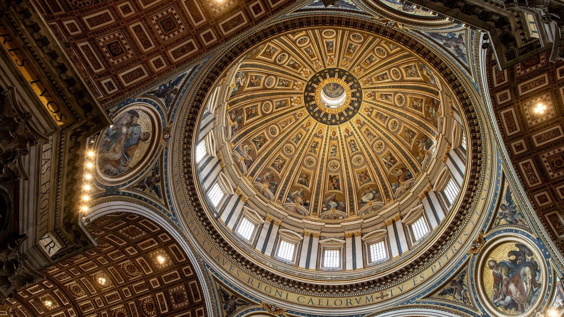 Wnętrze kopuły Bazyliki św. Piotra